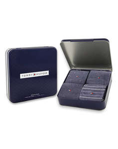 TOMMY HILFIGER TH MEN SOCK 4P TIN GIFTBOX