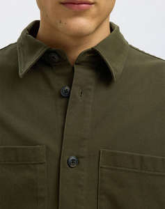 SELECTED SLHTRAVIS TWILL OVERSHIRT LS NOOS