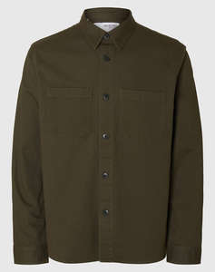 SELECTED SLHTRAVIS TWILL OVERSHIRT LS NOOS