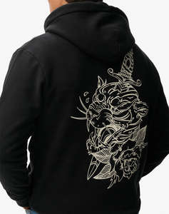 SUPERDRY D2 OVIN TATTOO FLASH LOOSE HOOD МЪЖКИ СУИТШЪРТ