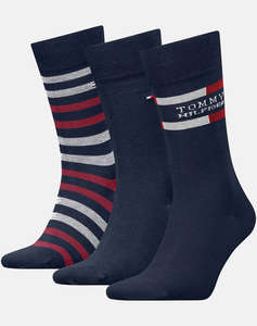 TOMMY HILFIGER TH MEN SOCK 3P GIFTBOX TOMMY STRIPE