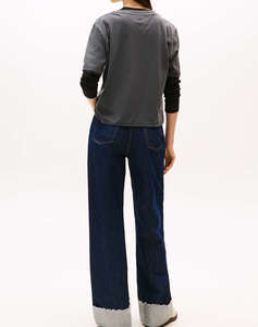 TOMMY JEANS TJW BXY LEOPARD VARSITY TEE