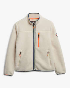 SUPERDRY D1 OVIN OUTDOOR FULL ZIP FLEECE WOMENS SWEATSHIRT