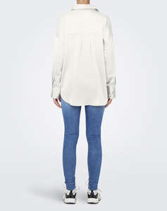 ONLY ONLMARTA L/S OVERSIZE SATIN SHIRT WVN