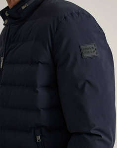 NAVY&GREEN JACKET WITH DETACHABLE HOOD