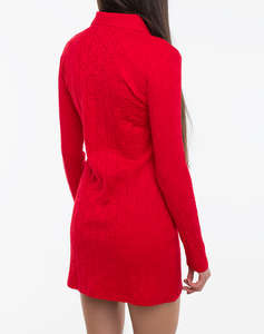 CALVIN KLEIN AOP JACQUARD LS POLO DRESS