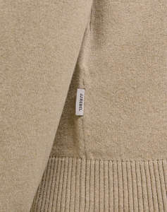 JJRE JREBCALLUM KNIT HALF ZIP SN