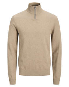 JJRE JREBCALLUM KNIT HALF ZIP SN