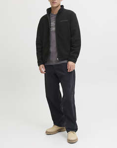 JACK&JONES JCOFUSION FLEECE SWEAT ZIP HIGH NECK
