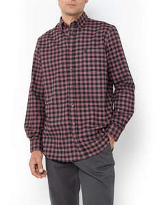 THE BOSTONIANS РИЗА MAVERICK FLANNEL REGULAR FIT MedCheck FLANNEL Button-down Regular FIT