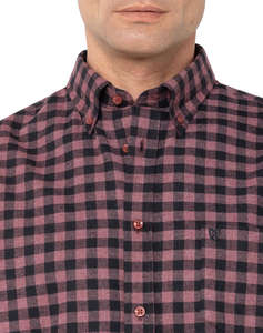 THE BOSTONIANS РИЗА MAVERICK FLANNEL REGULAR FIT MedCheck FLANNEL Button-down Regular FIT