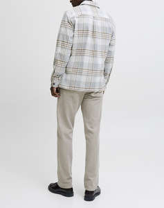 JACK&JONES JPRRAYLE MELANGE CHECK L/S OVERSHIRT SN