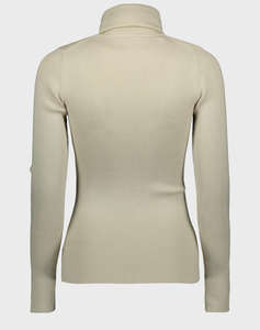 CALVIN KLEIN WOVEN LABEL ROLL NECK