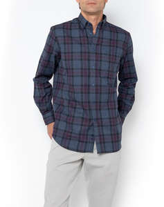 THE BOSTONIANS РИЗА COPLEY FLANNEL REGULAR FIT BigCheck FLANNEL Button-down Regular FIT