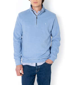 THE BOSTONIANS COTTON SWEATSHIRT HALF ZIP REGULAR FIT