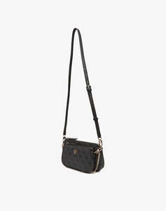 GUESS NOELLE II DBL POUCH CROSSBODY ДАМСКА ЧАНТА (Размери: 24 x 13 x 5см.)