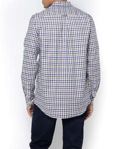 THE BOSTONIANS РИЗА MAVERICK TWILL REGULAR FIT MedCheck TWILL Button-down Regular FIT