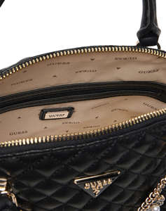 GUESS EVERLEE DOME SATCHEL WOMENS BAG