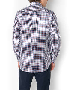 THE BOSTONIANS РИЗА MAVERICK TWILL REGULAR FIT MedCheck TWILL Button-down Regular FIT