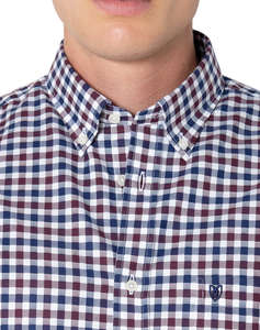 THE BOSTONIANS РИЗА MAVERICK TWILL REGULAR FIT MedCheck TWILL Button-down Regular FIT