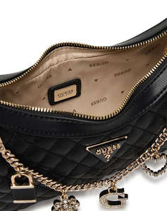 GUESS EVERLEE TOP ZIP SHOULDER BAG WOMENS BAG