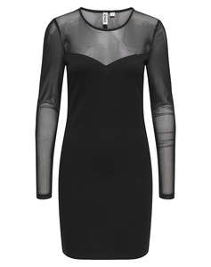 ONLY ONLHEART-BECKI L/S MIX BODYCONDRESS WVN