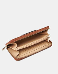 GUESS CALEBRA SLG LARGE ZIP AROUND ДАМСКИ АКСЕСОАРИ(Размери: 20.5 x 10 x 3см.)