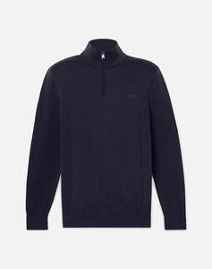 TIMBERLAND WILLIAMS RIVER Cotton YD 1/4 Zip Sweater