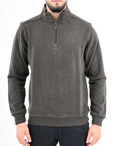 LEXTON SWEATSHIRT POLO ZIP 70%ПАМУК-30%ПОЛИ.