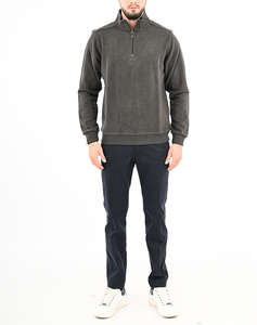 LEXTON SWEATSHIRT POLO ZIP 70%ПАМУК-30%ПОЛИ.
