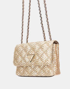 GUESS GIULLY II MINI 2 COMP CVRT FLP WOMENS BAG