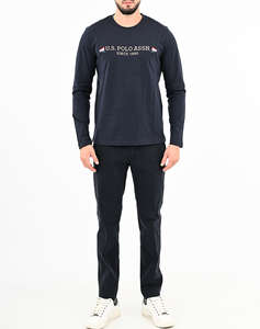 US POLO ASSN JOEL 001016 E63B T SHIRT LS МЪЖКА БЛУЗА