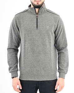 LEXTON SWEATSHIRT POLO ZIP 70%ПАМУК-30%ПОЛИ.