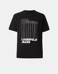 KARL LAGERFELD JEANS KLJ REG BARCODE TEE