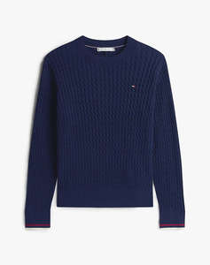 TOMMY HILFIGER CO CABLE C-NK LS SWEATER