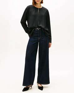 TOMMY HILFIGER SOFT VIS LS RELAXED BLOUSE