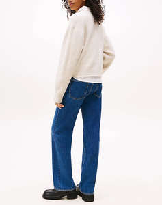 TOMMY JEANS TJW MELANGE FLAG SWEATER RIB EXT