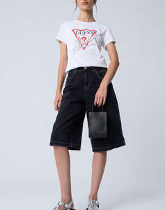 GUESS SS CN PEARLS LOVE TRIANGLE TEE ДАМСКА БЛУЗА