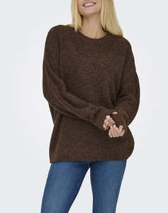 ONLY ONLAZU LS BOXY O-NECK KNT