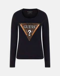 GUESS LS CN LEO TRIANGLE TEE ДАМСКА БЛУЗА