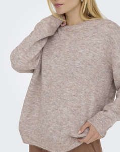 ONLY ONLAZU LS BOXY O-NECK KNT