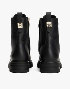 TOMMY HILFIGER TH PLAQUE PEBBLE LACE BOOT WARM