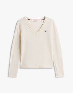 TOMMY HILFIGER SOFT WOOL V-NK SWEATER