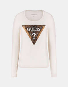 GUESS LS CN LEO TRIANGLE TEE ДАМСКА БЛУЗА