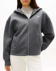 TOMMY HILFIGER TH SCRIPT INTERLOCK ZIP HOODIE