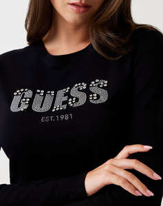 GUESS LS CN REYNA LOGO SWTR ПЛЕТЕНИ ДАМСКИ ДРЕХИ