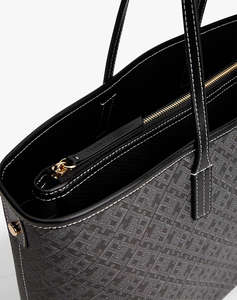 TOMMY HILFIGER TH MONOPLAY LEATHER TOTE