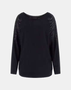 GUESS BAT SLEEVE LORETTA LOGO SWTR ПЛЕТЕНИ ДАМСКИ ДРЕХИ