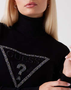 GUESS LS TN MELANIE TRIANGLE LOGO SW ПЛЕТЕНИ ДАМСКИ ДРЕХИ