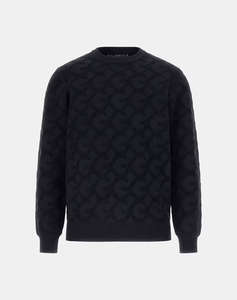 GUESS JOHN CN G CHAIN AO STITCH SWTR KNITTED MENS